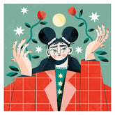 Illustration engagée papier recyclé Bloom